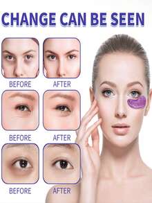 20片（10对）凝胶眼膜，清凉眼贴，呵护双眼，淡化黑眼圈，抚平细纹，男女皆宜，春夏必备，伴娘礼物，卧室/房间装饰，海滩/旅行/度假佳品，送给女性的理想礼物。眼膜也是情人节、母亲节、万圣节、圣诞节、旅行、生日和其他节日的理想礼物。（新娘、眼膜、单身派对礼品袋填充物、美容、面膜、情人节） - 彩色 - 查看 5