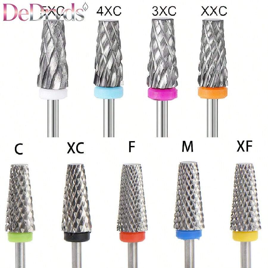 1pc Tungsten Carbide Nail Drill Bit, Suitable For Removing Acrylic, Gel And Nail Care, Professional Manicure Tool - Multicolor - View 1