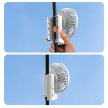 1个1200mAh伞扇，可夹在伞上，也可手持，90度可调，是夏季、学校、房车、露营、野餐、办公室、旅行的必备品。 - 遮陽傘風扇 - 查看 11