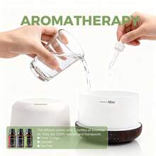 500ml USB Aromatherapy Diffuser Features Remote Control, 7 Dimmable LED Lights, Silent Mist - Mist - View 3