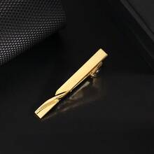 1 chiếc kẹp cà vạt khắc tên theo yêu cầu, khuy măng sét chữ cái cá nhân hóa bằng thép không gỉ, ghim cài ve áo cưới, phụ kiện thời trang nam, quà tặng nam, phong cách tối giản - Nhiều màu - Xem 8