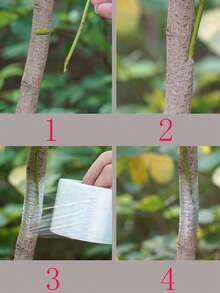 1pc, 3cm X 200m / 5cm X 200m PE Stretch Wrap Film Roll, Grafting Membrane, Wire Wrapping, Packing, Stretching, Industrial, Food Preservation, Takeout Sealing Membrane - A - View 5