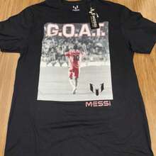 Messis G.O.A.T Tshirt Men's Med Short Sleeve Old Navy Graphic Tee - màu đen - Xem 1