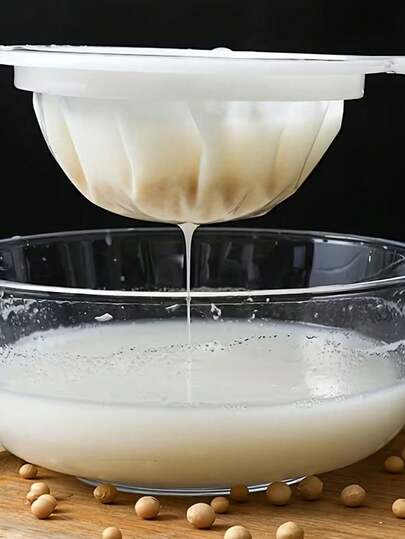 3/1pc Soy Milk Filter Strainer, 100 Mesh Fine Filter Net, Hanging Filter Net, Home Super Fine Pulp Separator, Filter Net, Kitchen Filter, Food Filter, Juice Pulp Separator Filter