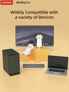 Lenovo 2.0 USB Flash Drive, Cute Cat Paw Design, Multiple Capacities Available, 8GB/16GB/32GB/64GB, Portable, Plug And Play, Compatible With Most Devices, Suitable For Cat Paw Lovers - View 7
