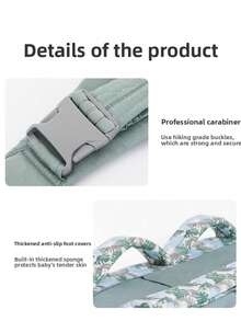 1个婴儿背带背包，适合6-36个月的婴儿（10-30磅），轻便透气，可侧背或前背，可调节，方便侧背和前背。 - 彩色 - 查看 10