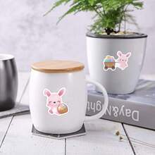 50 Pcs Easter Egg Vinyl Stickers, Beautiful And Practical, Suitable For Scrapbooks, Diaries, Bumpers, Skateboards, Water Bottles, Helmets, Water Cups, Car Stickers, Etc. - Multicolor - View 8