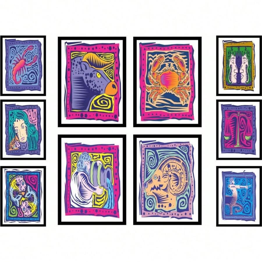 Kit 10 Decorative Frames Theme: Artistic - KIT 127 - View 1