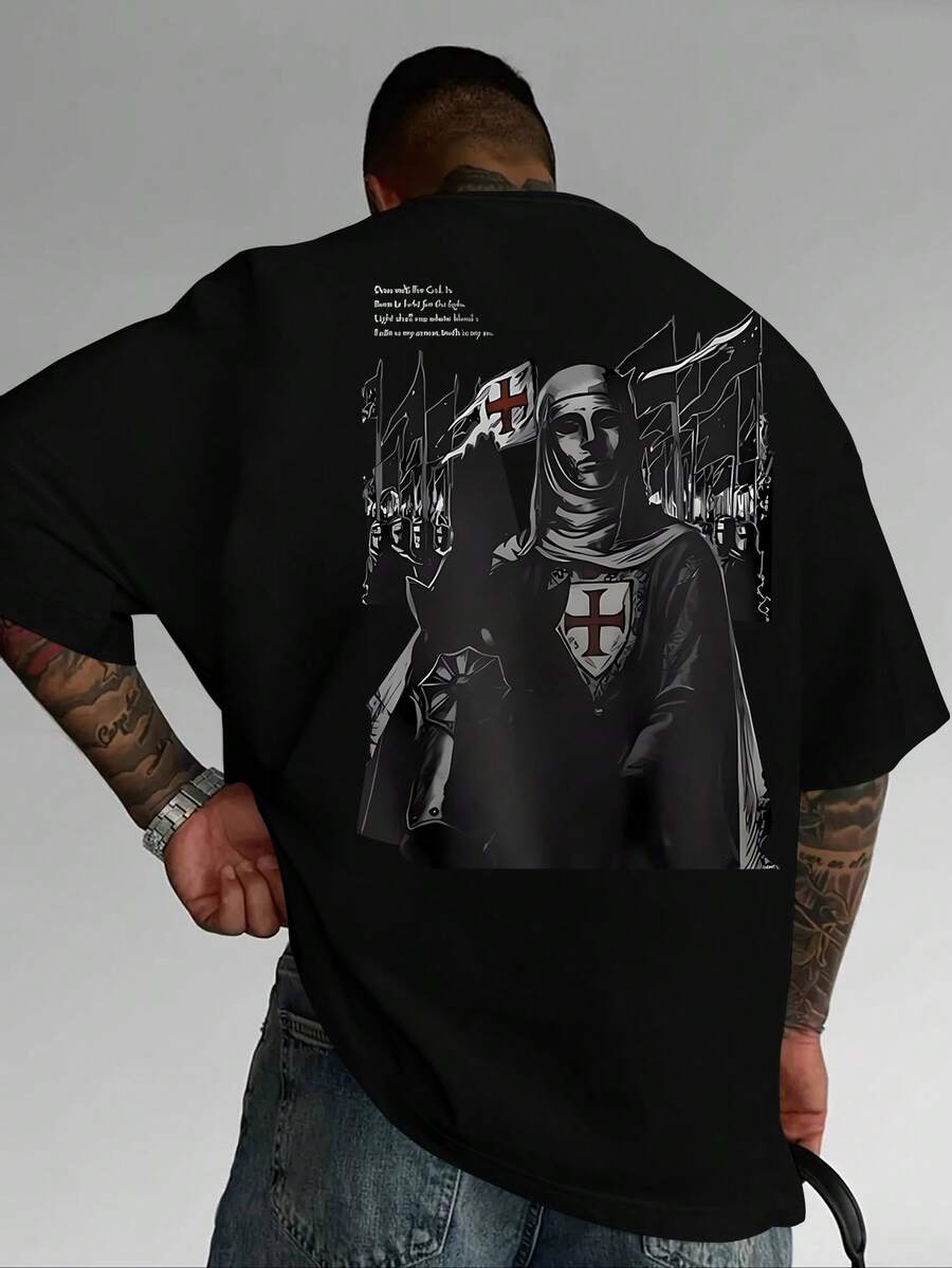 Men Outdoor Tees & Tanks - Black - View 1