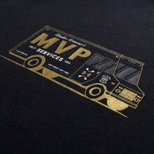 Under Armour 男士 UA MVP Services 短袖健身训练跑步圆领印花休闲运动T恤 1384288-001 - 黑色 - 查看 4