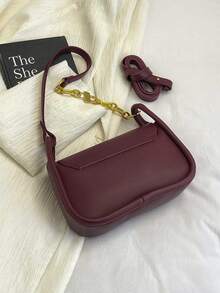2026 Fashionable Versatile Shoulder & Crossbody Bag For Women - Burgundy - View 11