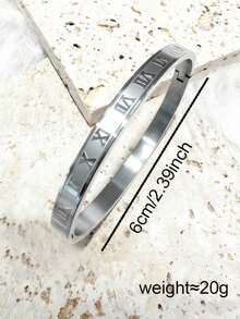 2026 New Stainless Steel Rings, Multi-Style Design (Roman Numerals, Four-Leaf Clover, Rhinestone Etc.), Versatile Commuter Luxury Accessory, Stackable, Hypoallergenic, Niche Design, Holiday Gift - Silver 2 - View 13