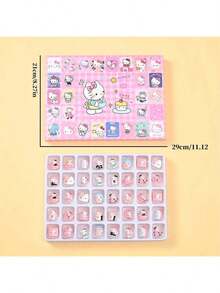 SANRIO Bộ hộp bí ẩn 40 ô  dễ thương - Hộp bí ẩn Kitty & , Bộ sưu tập hoạt hình vui nhộn, Thích hợp cho các buổi tụ họp, ngày lễ, lễ Giáng sinh và giải trí gia đình, Bất ngờ bất tận mỗi ngày - Nhiều màu - Xem 2