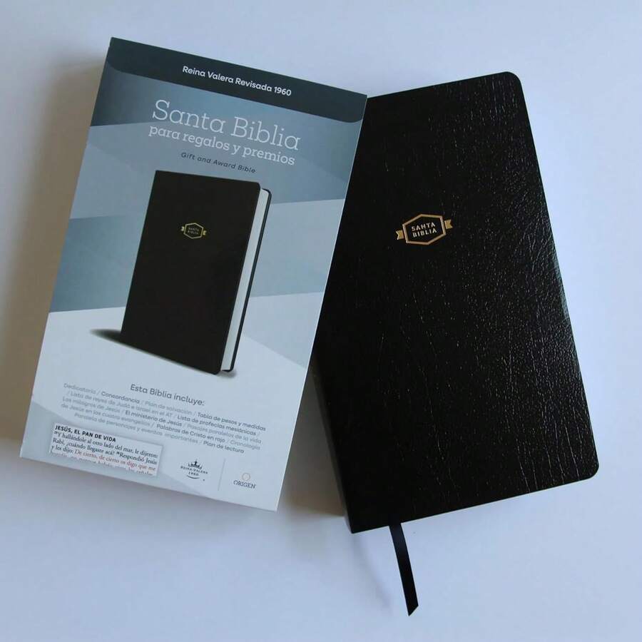 BIBLIA 1960 REGALOS Y PREMIOS IMITACION PIEL NEGRO LETRA 8P - Libro único - Ver 1