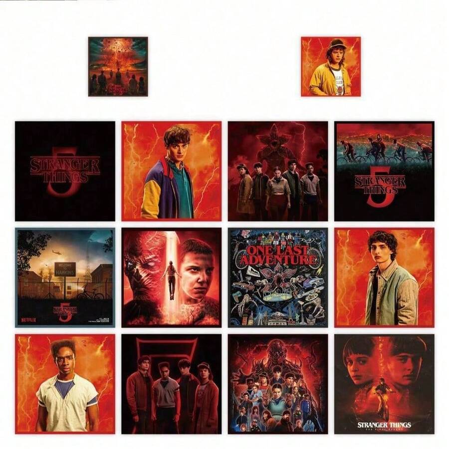 1pc Stranger Things Season 5 MAX Sticker Pack, Classic TV Series Scrapbooking Stickers, New Year/Valentine's Day/Easter Gift - Multicolor - View 1