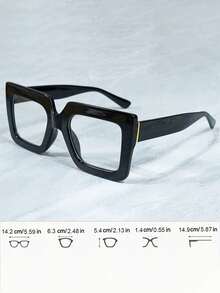 2D 平面抗藍光眼鏡，復古裝飾眼鏡，Y2K 風格無度數眼鏡，適用於電腦、手機、遊戲和閱讀 - 查看 7