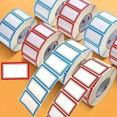 500pcs/Roll Residue-Free Easily Torn Waterproof Anti-Oil Stickers, Suitable For Labeling Food Containers, Bottles, Lunch Boxes In Refrigerator, Freezer, Kitchen Storage, Reusable