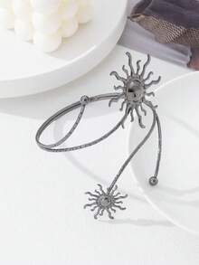 Un brazalete asimétrico exagerado y creativo para el sol, adecuado para el estilo callejero, fiestas y uso diario de las mujeres - Brazalete de girasol - Ver 17