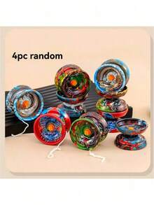 1个/2个/3个/4个合金悠悠球，金属悠悠球，适合初学者，睡眠悠悠球，竞技玩具 - 彩色 - 查看 15