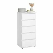 Interior Júcar 白色臥室五斗櫃，白色，41 x 40 x 107 厘米 - 白色 1 - 查看 9