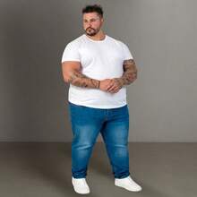 EVOLUTION PLAY Men's Plus Size Jeans 48 To 58 Lycra Slim XXG - 平均的 - 查看 6