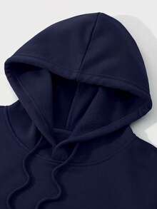 Men's NJR  Football Sweatshirt. Expensive Player With Hood. - 藏蓝色 - 查看 2