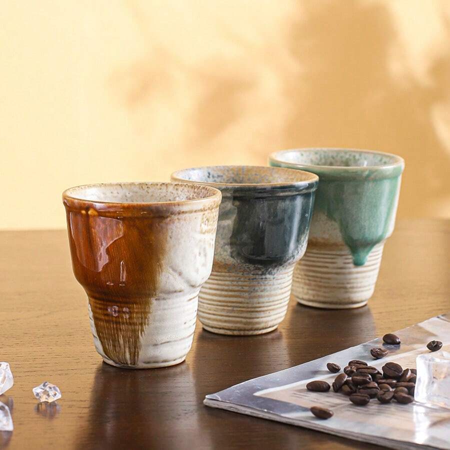 Wysokiej jakości ceramiczny kubek, japoński kubek w kształcie świni, filiżanka do kawy, kubek na napoje gazowane, elegancki prezent, do użytku osobistego, ceramiczny kubek na wodę o dużej pojemności - Wielokolorowe - Zobacz 1