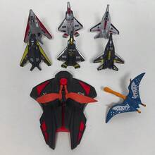 Lanzador de avión de combate - Avión de combate eyectable, juguete educativo simple de tiro, modelo de serie militar, lanzador de batalla de aviones, regalo para niños, regalo de Navidad - Negro - Ver 8