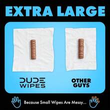 DUDE Wipes - Flushable Wipes - 1 Pack, 48 Wipes - Unscented Extra - Large Adult Wet Wipes - Vitamin - E Aloe - Septic And Sewer - 2隻粉色貓 - 查看 6
