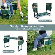 Heavy Duty Carbon Steel Kneeling Pad, Gardening Tool Bag, And EVA Foam Pad - A Portable Foldable Outdoor Gardening Bench For Large Green Gardens, Orchards, And Tea Plantations - A-Green - View 2