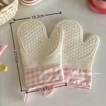 1pc Heat Resistant & Non-Slip Gloves - Kitchen Oven Gloves - Silicone Oven Mitts - Microwave Baking Tools - View 10
