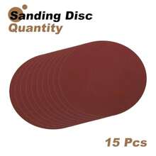 15pcs 8-Inch PSA Sanding Discs 600 Grits Aluminum Oxide Self Adhesive Stick Back Sandpapers No-Hole Round Wet/Dry Sander Papers Sand Auto Car Paint Wood Metal - 600目 - 查看 3