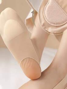 12pcs Ice Silk Fabric Summer Insoles, Thin High Heel, Lightweight Invisible And Anti-Slip Bottom (6 Pairs) - A-Skin Color - View 7