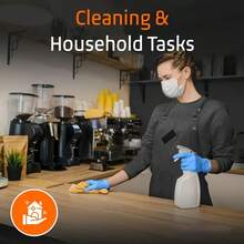 50 PCS 9 Inch Nitrile Gloves, Disposable Nitrile Gloves, Household Cleaning Gloves, Kitchen Dishwashing Gloves, Reusable Gloves, Multifunctional Nitrile Gloves - 50 Blue - View 6