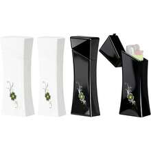 Pocket Lighter Storage Box, Decorative Floral Design, Small And Large Sizes, Black And White, 4 - Pack Set With Protective Cases J3, J6, J8, XP2 Models - Default - View 1