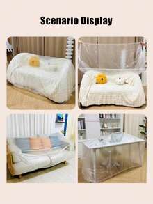 Tấm phủ bảo vệ bằng nhựa trong suốt chất lượng cao, cỡ lớn, co giãn, dùng một lần, thích hợp cho ghế sofa, máy điều hòa, TV, tủ lạnh, v.v. Sử dụng trong nhà và ngoài trời, quà tặng Ngày của Mẹ, trang trí phòng ngủ, sân vườn, trang trí nhà bếp, mùa hè, bãi biển, đồ dùng cần thiết khi đi du lịch, trang trí phòng, đồ chơi mềm dẻo, quà tốt nghiệp. - Nhiều màu - Xem 9