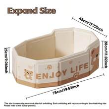 Foldable Swimming Pool/Bathtub, No Inflation Required, Hot/Cold Water, Portable Bathing Tub, Multi-Purpose, Travel Friendly Compact Folding Bathtub, Easy To Clean PVC Mini Pool/Tub, Suitable For Indoor/Outdoor Use, Travel, Gifts, Pet Owners - Multicolor - View 6