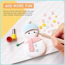 Polymer Clay Cutters Set Stainless Steel And Plastic Indentation Round Circle Shape Cutters Molds, Ceramics Dotting Tool, Polymer Clay Tools - Multicolor - View 3