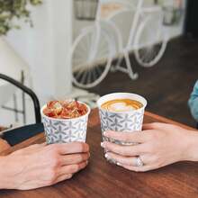 10/20/50个装 9盎司纸质咖啡杯，一次性咖啡杯，防漏热饮杯，适用于咖啡馆、办公室、派对等场合 - TOP推薦 - 查看 1