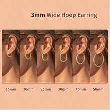 Pendientes hipoalergénicos de acero inoxidable chapados en oro de 14K, regalo para mujeres - Multicolor - Ver 6