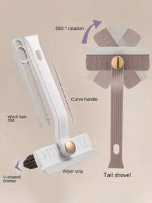 Chổi vệ sinh đa năng 3 trong 1 được nâng cấp, với đầu chổi xoay, lông cứng 360°, dụng cụ làm sạch khe hở cầm tay, thích hợp cho phòng tắm, nhà bếp, khe gạch, cửa sổ, chổi lau bụi khe cửa và cửa sổ có thể tái sử dụng, không có góc chết, phụ kiện thiết yếu cho phòng tắm và nhà bếp. - ba - Xem 11
