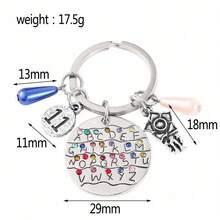 1 pieza Llavero colgante de aleación con película europea y americana popular y tema de fantasía, regalo de Año Nuevo, regalo del Día de San Valentín, regalo de Pascua - Multicolor - Ver 6