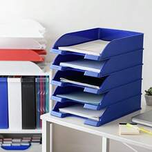 LEITZ ライツ プラス レタートレー スタンダード A4 縦型 500枚用 レッド 5227-10-25 - 長さ7cm x 幅24cm x 高さ6.2cm - チェックする 6