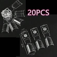 20个新月形磁性可拆卸指甲油展示色板 - 彩色 - 查看 8