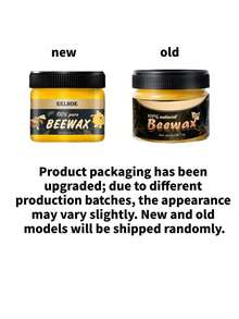 1/3 Pcs Natural Beeswax Wood Conditioner, Suitable For Furniture And Floors, Natural Beeswax Furniture Polish, Applicable To Wood, Multi-Purpose Beeswax Wood Cleaner, Random Assortment Of New And Old Models - Paste - View 6