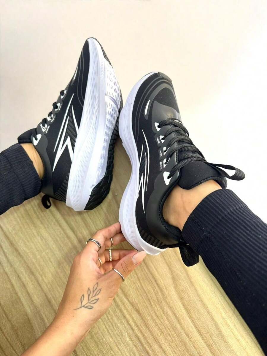 Unisex Walking Shoes For Gym And Fitness - màu đen - Xem 1