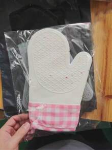 1pc Heat Resistant & Non-Slip Gloves - Kitchen Oven Gloves - Silicone Oven Mitts - Microwave Baking Tools - View 12