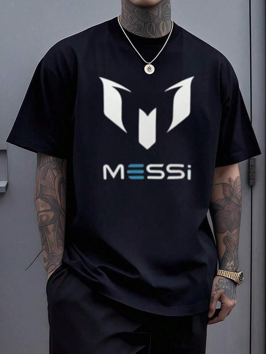 MessiS T-Shirt, T-Shirt For Men And Women, Black Unisex T-Shirt,MessiS Signature Fan Pullover T-Shirt - Unisex Casual T-Shirt,Super Soft, Comfortable & Breathable Loose Fit Top-Perfect For Ideal Birthday, Christmas, Holiday, Valentine's Day, Father's Day, Mother's Day Gift For Soccer Football Lovers, MessiS Enthusiasts, Dad, Mom, Teen Boys, Girls, Couple, Family, And Friends - Versatile Sportswear & Street Wear For Game Days, Training, Daily Casual Wear, And Fan Gatherings - Black 5 - View 1