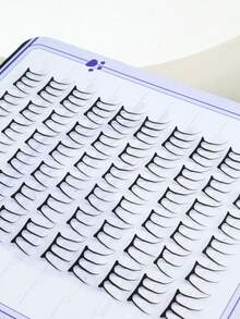 60片/套 薄片D卷动漫猫爪3D自然款假睫毛，轻盈日常佩戴及约会妆容 - 查看 6