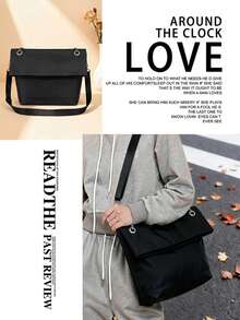 女士大容量折叠手提包，尼龙链条单肩包 - 彩色 - 查看 3